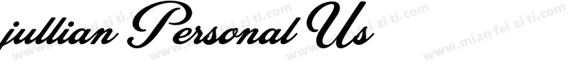 jullian Personal Us字体转换